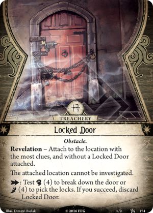 Puerta cerrada con llave