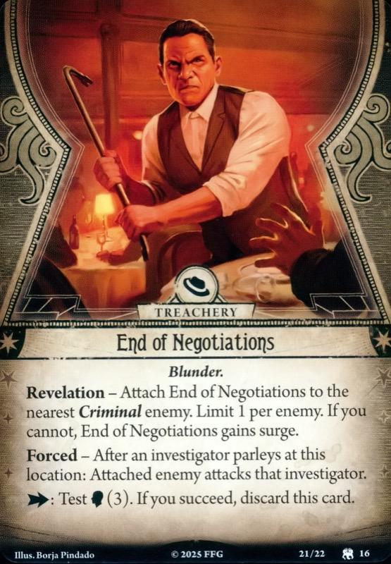 Fin de la negociación