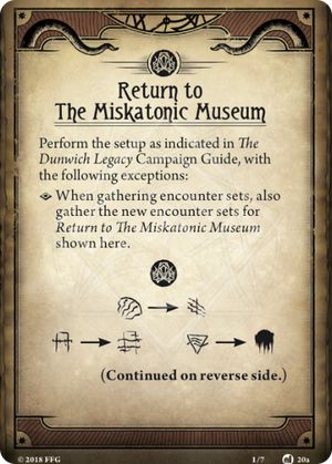 Return to The Miskatonic Museum